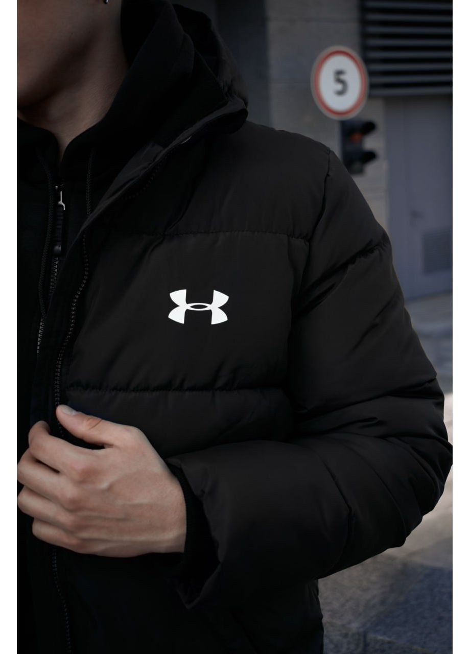 Черная зимняя куртка зимняя черная из лого Luna