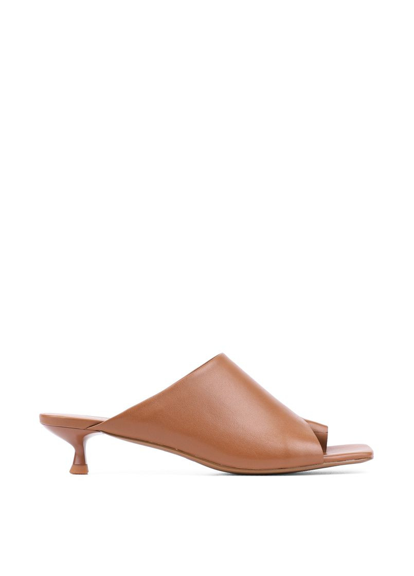 Коричневые женские сабо 19027-02-04 коричневый кожа MIRATON