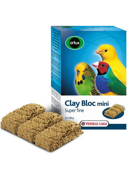 Минеральный блок с глиной для мелких птиц Orlux Clay Bloc Mini 540 г Versele-Laga (275797365)