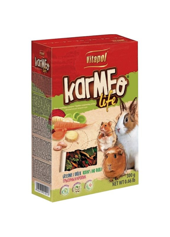 Karmeo Life Овочевий корм для гризунів і кроликів 300 г Vitapol (276973480)
