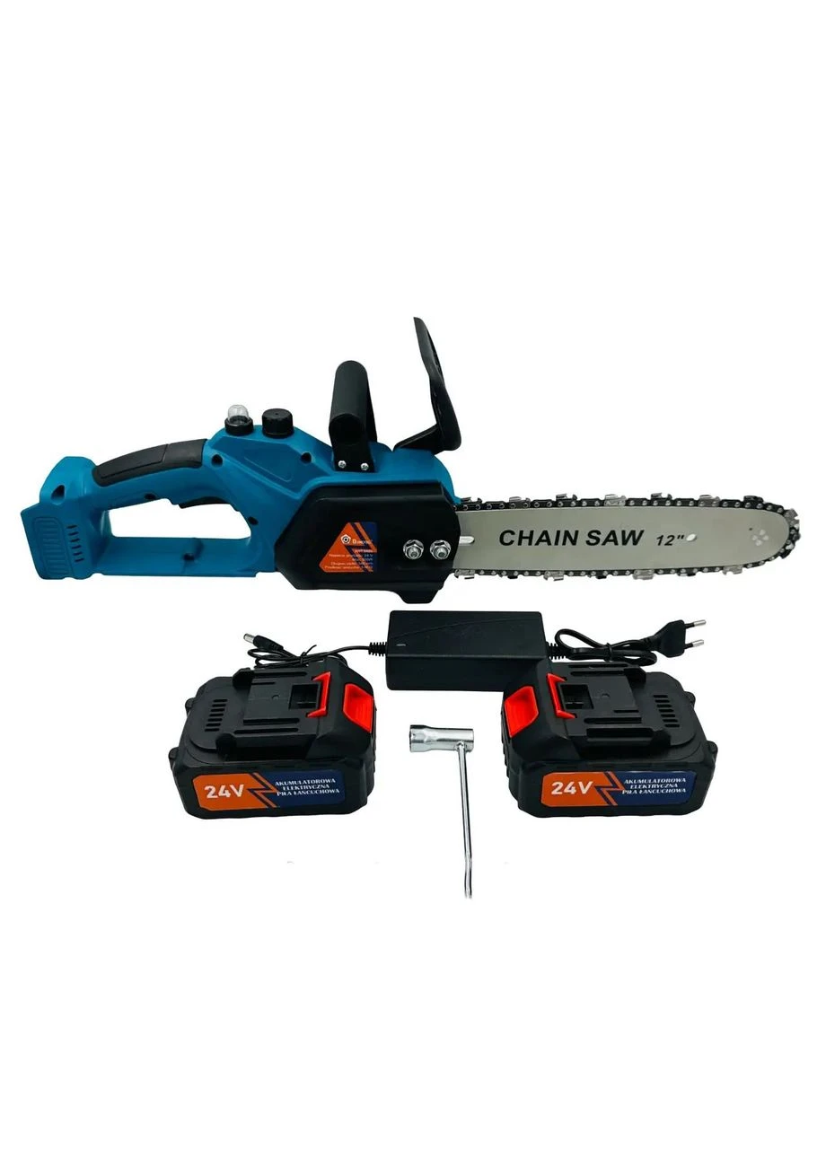 Аккумуляторная цепная пила Chain Saw 12'' (30см) Цепная Пила на аккумуляторах для дома Domotec (397602988)