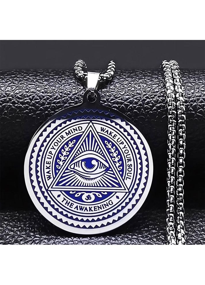 Кулон амулет Всевидяче Око зі сталі No Brand (360787988)