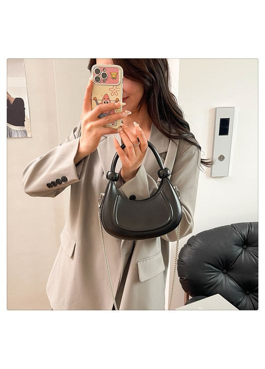 Жіноча сумка 10620 багет крос-боді на ремінці No Brand (349442046)