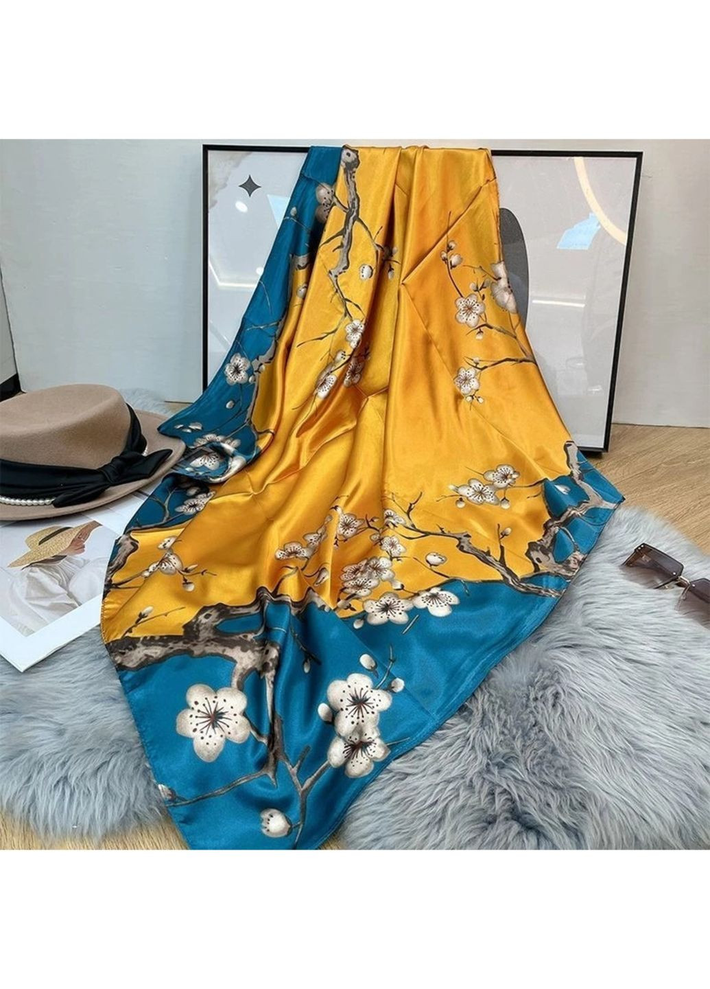 Шовкова хустка "Квіткова" Mosi (322578185)