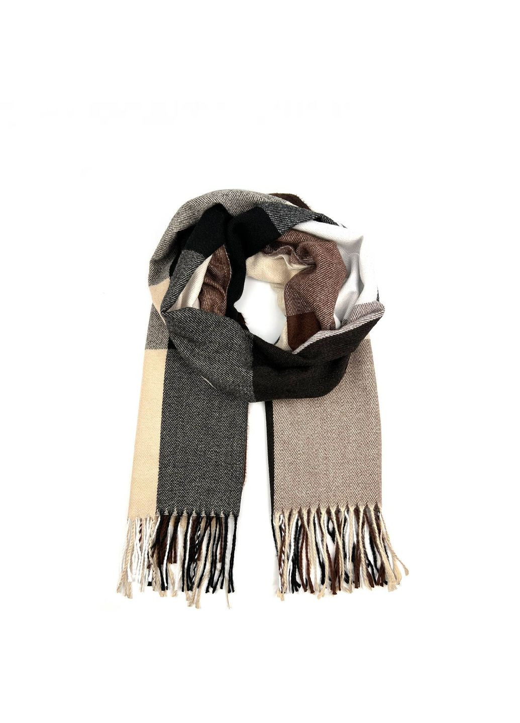 Палантин чоловічий клітка вовна JACKSON 021-396 LuckyLOOK 021-396M (322789891)