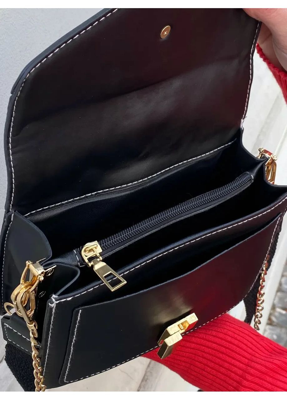 Сумка кросс-боди женская черная (RN-244) No Brand (351378657)