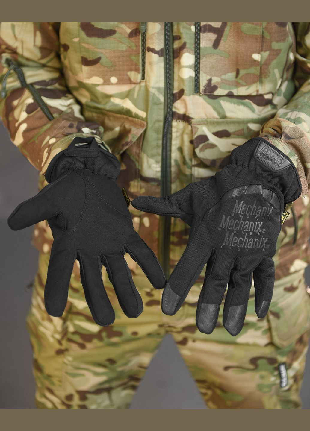 Тактические полномалые перчатки Mechanix черные No Brand (322186335)