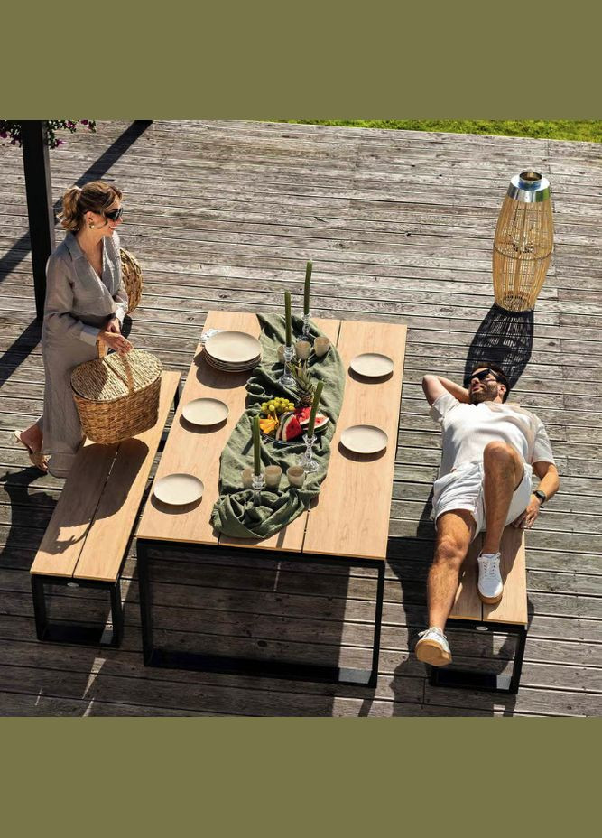 Набір садових меблів Trento стіл + 2 лавки Di Volio (322415173)