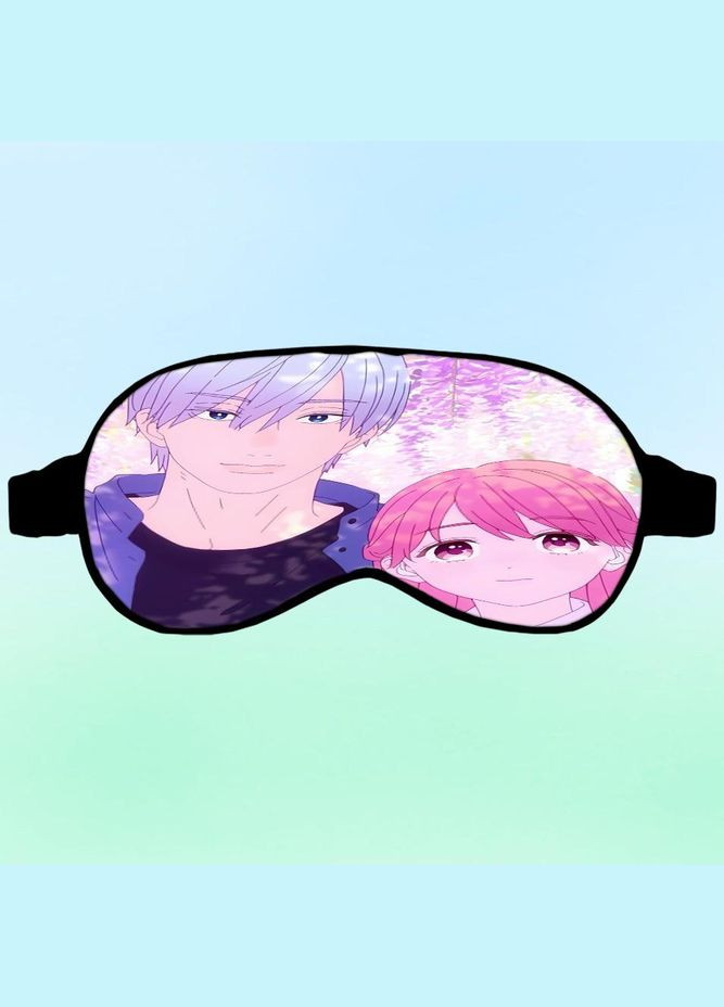 Маска для сну Аніме Кохання з кінчиків пальців #0003 чорна No Brand (315042694)