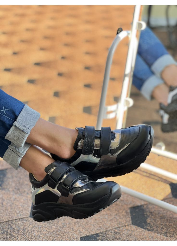 Комбіновані всесезонні стильні кросовки для дівчаток на товстій підошві (046). розмір Topitop