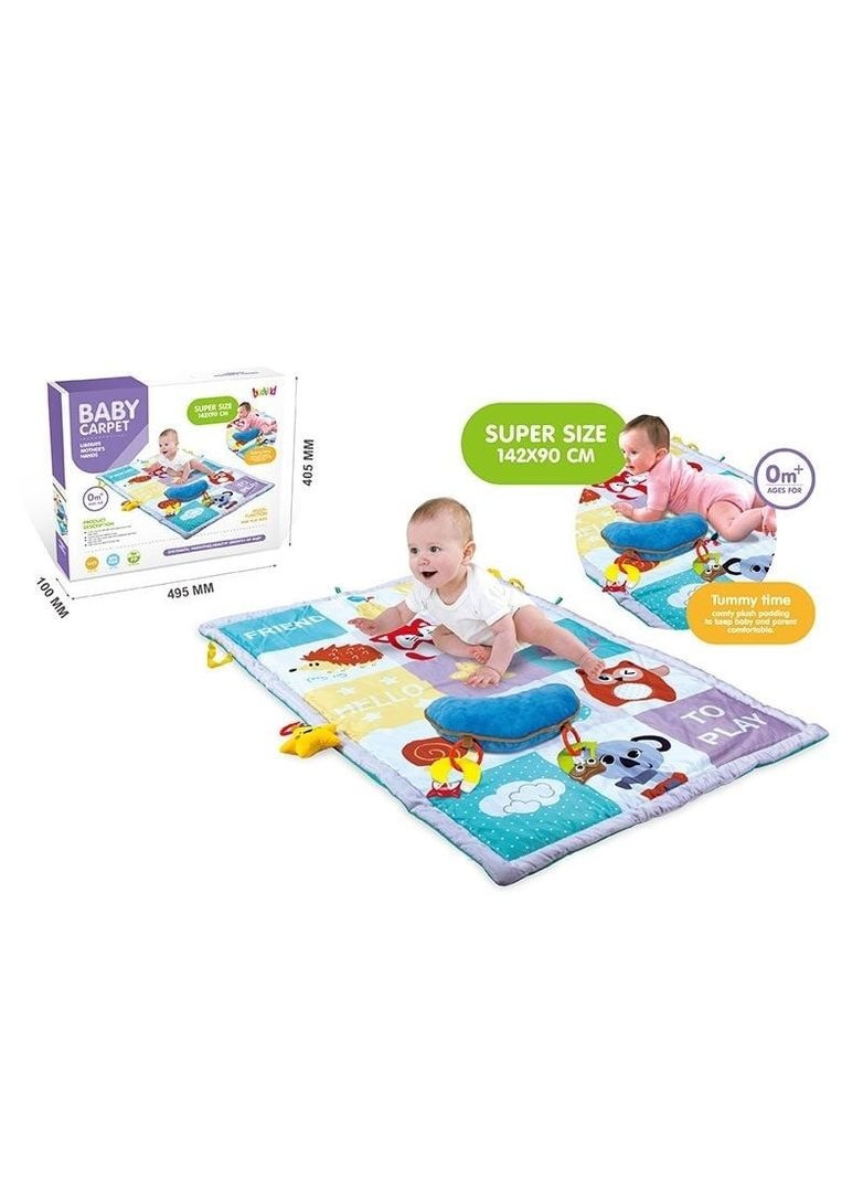 Килимок BBL 672 (18) 142х90 см, брязкальця, прорізувачі, подушка, в коробці No Brand (324619836)