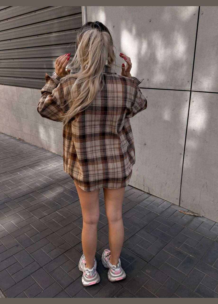 Сорочка у клітинку фланель котон Туреччина Україна (347216309)