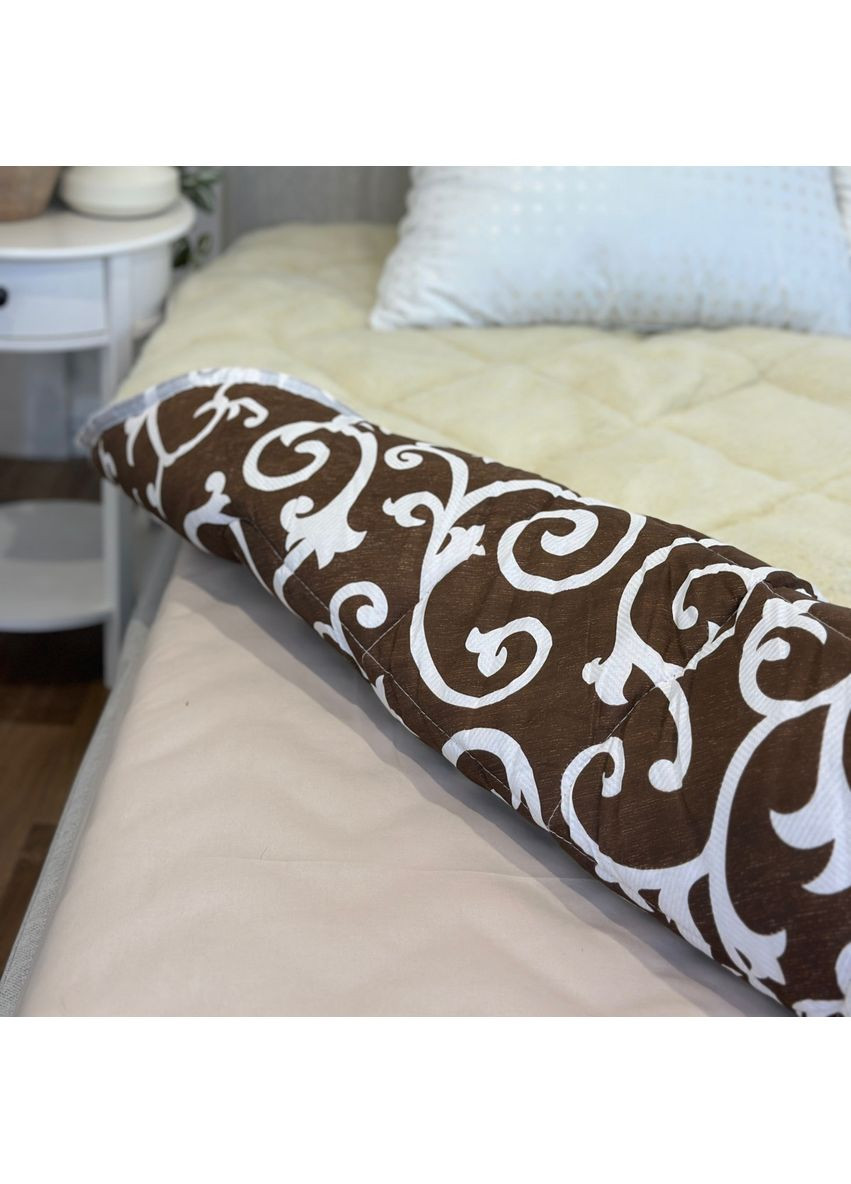 Одеяло евро открытое зимнее из овечьи шерсти 21512 195х210 см коричневое Leri Max (365689166)