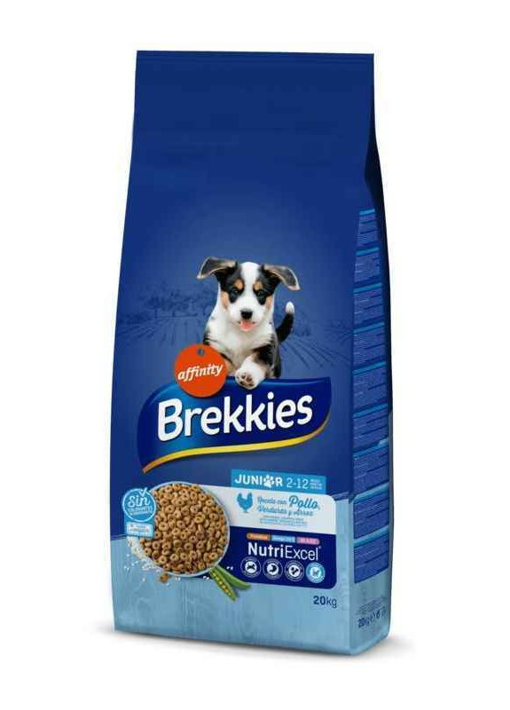 Сухий корм для цуценят з куркою та овочами Dog Junior 20 кг (8410650862705) Brekkies (339402748)