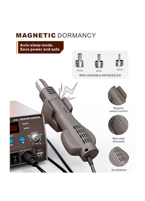 Паяльная станция BA-601C+ с термофеном Bakku (327793325)