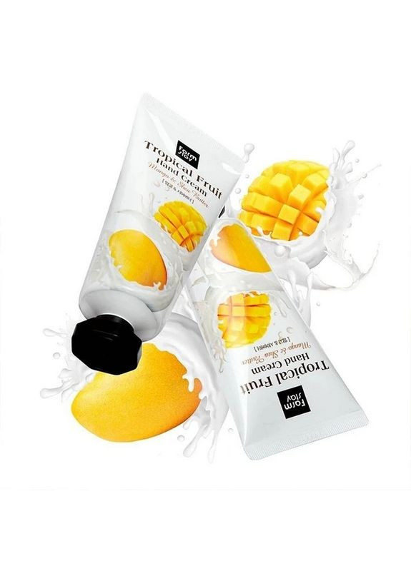 FarmStay Крем для рук увлажняющий с манго экстрактом и маслом ши Tropical Fruit Hand Cream Mango & Shea Butter, 50 мл — Крем, Южная Корея (362458450)