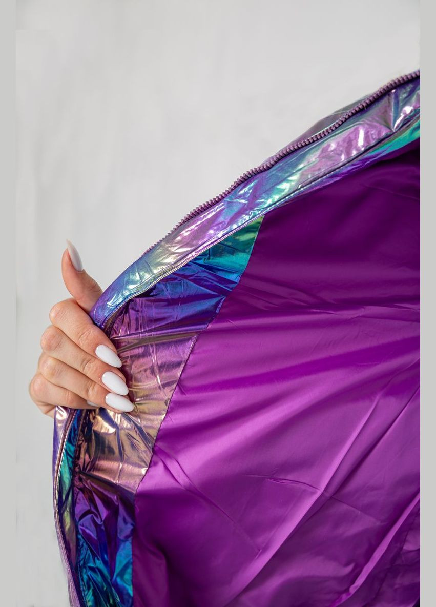 Комбінована демісезонна куртка жіноча демісезонна плащівка Ager 243R2022-6