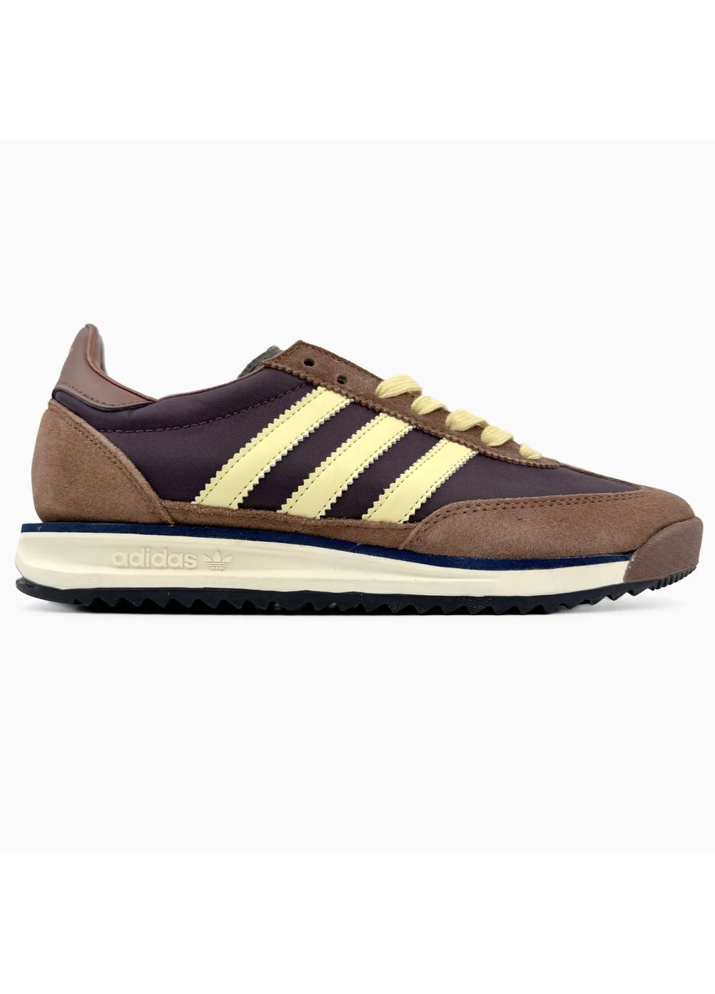 Коричневые летние кроссовки adidas sl 72 og brown/yellow адидас сл 72 No Brand