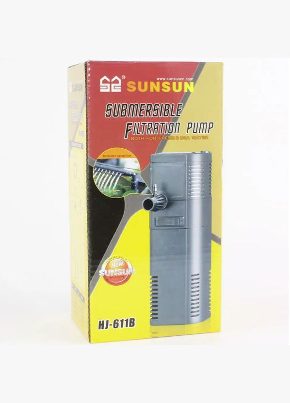 Внутренний фильтр для аквариума HJ-611B 6 Вт 450 л/час до 100 л Sunsun (323224531)