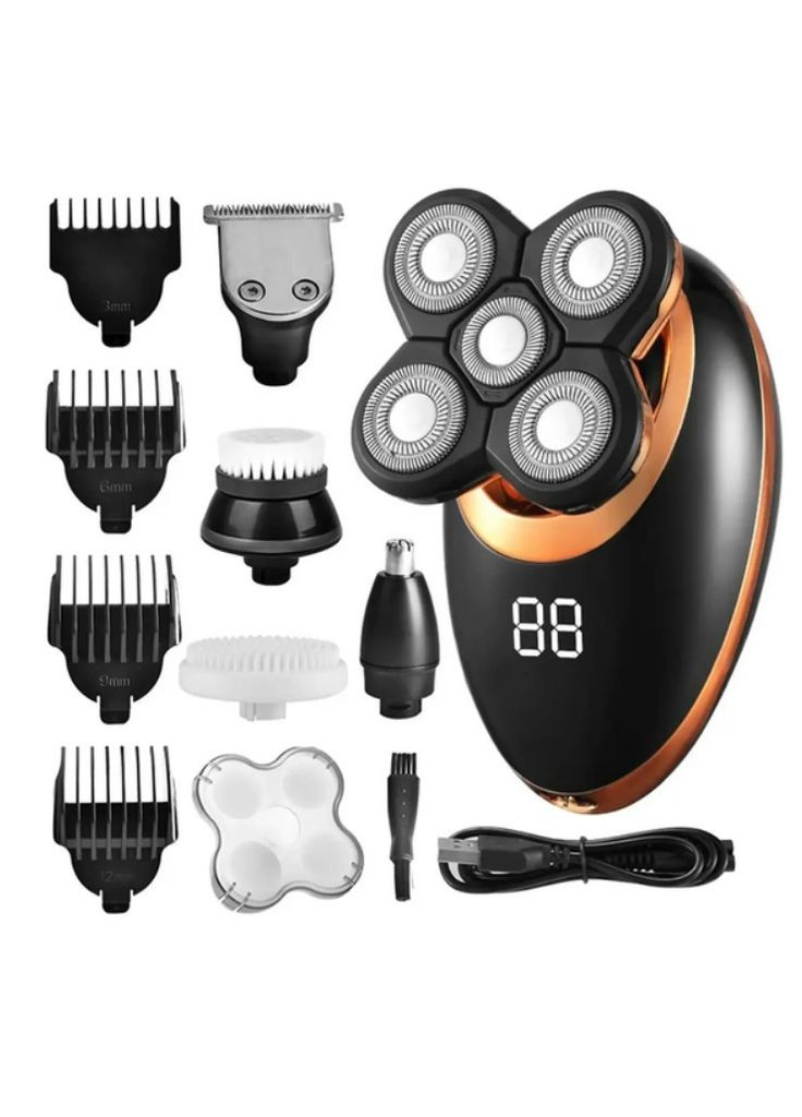 Электробритва и триммер мужской 5-в-1 для стрижки и ухода чёрный (2390000052) VGR V-316 (345562821)