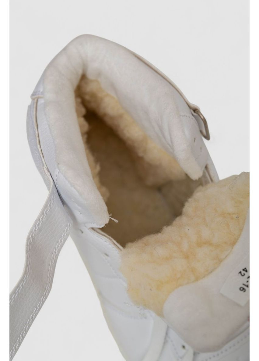 Белые демисезонные кроссовки мужские зимние на меху Ager 248RH202