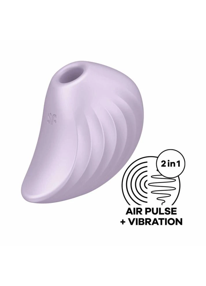 Вакуумний стимулятор клітора з вібрацією Pearl Diver (бузковий) Satisfyer (374623886)