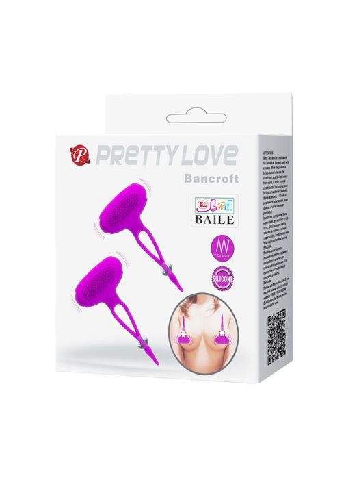 Затискачі для сосків - Pretty Love Bancroft Nipple Vibrator Purple LyBaile (362453438)