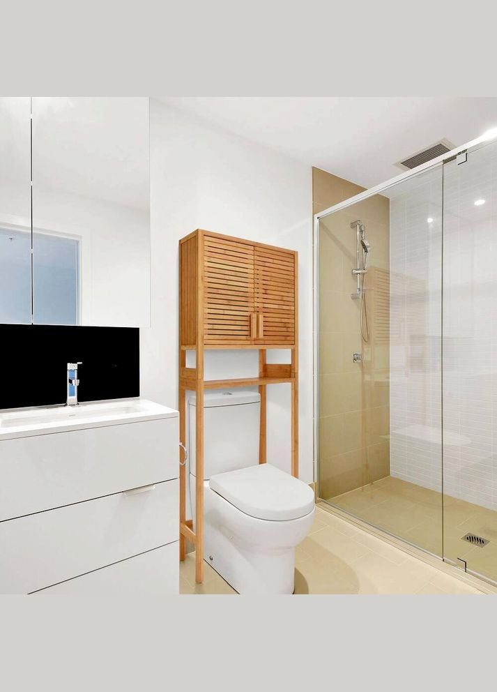 Стеллаж над унитазом из дерева Гадара сиена (СУТ-001705) No Brand (328293633)