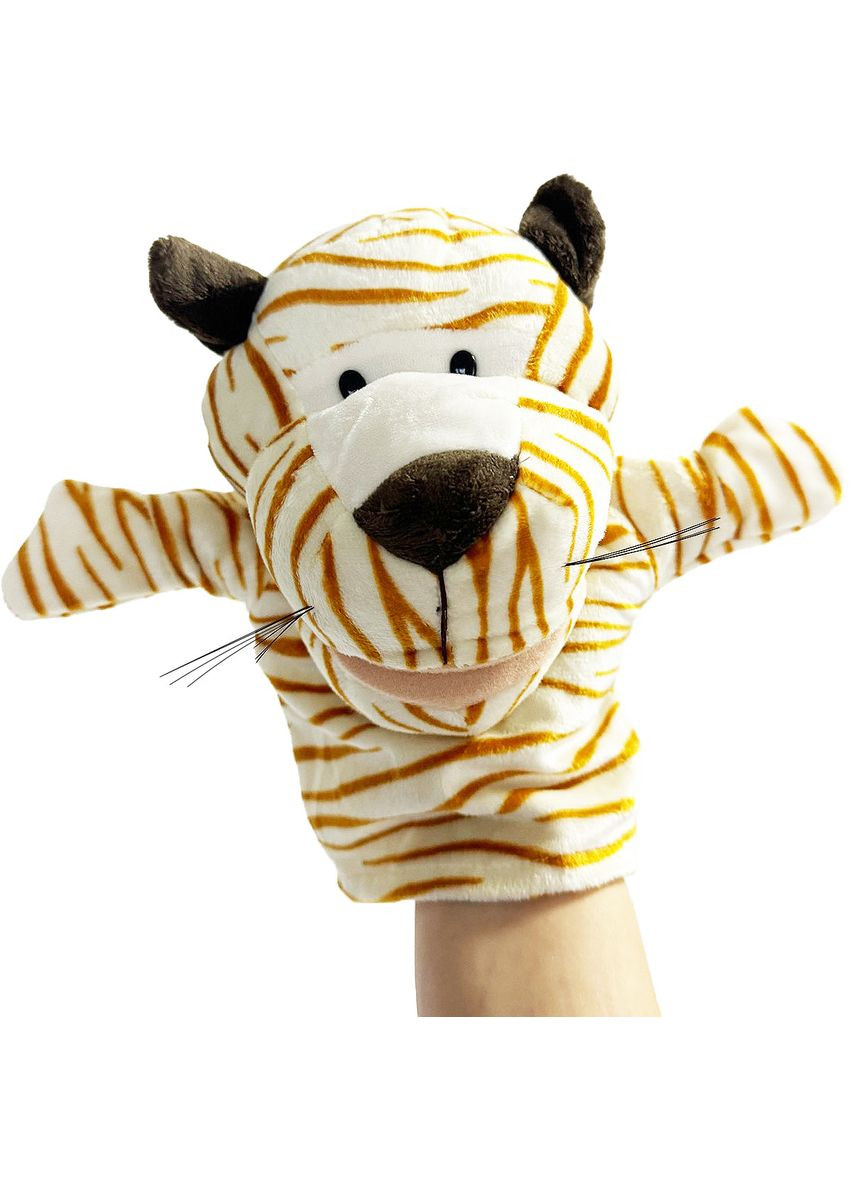 Игрушка на руку Тигр светлый для кукольного театра 27 см No Brand (366027170)
