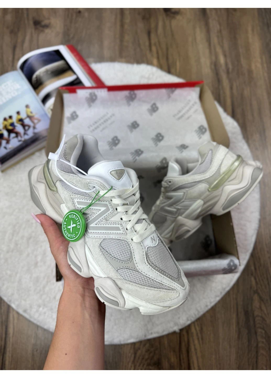 Сірі кросівки чоловічі new balance 9060 grey beige нью беланс 9060 сірі демісезон No Brand