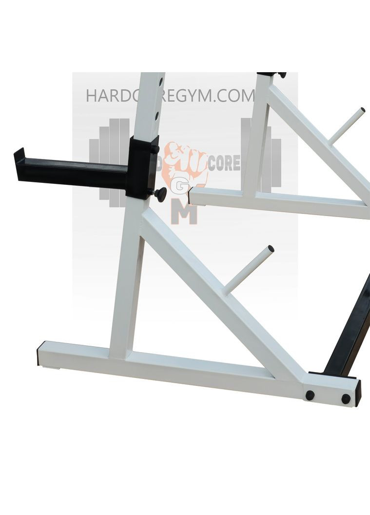 Стійки для присідання, жима лежачи та стоя, під штангу зі страховкою та турнік БІЛІ No Brand (326596762)