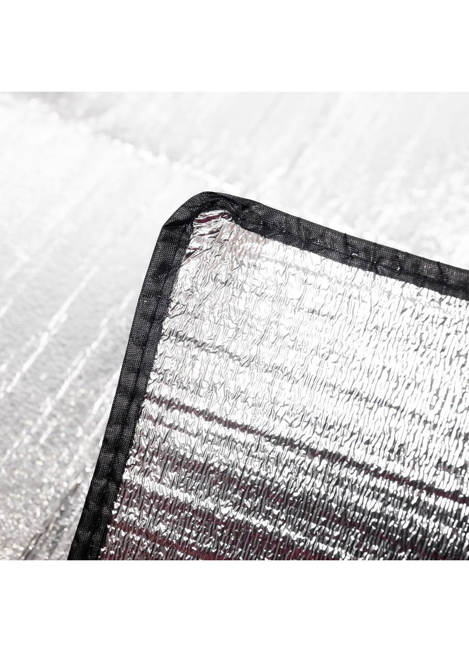 Ковер туристический фольгированный утепленный влагостойкий 195*143 см подстилка под палатку Серый LUGI (360455585)