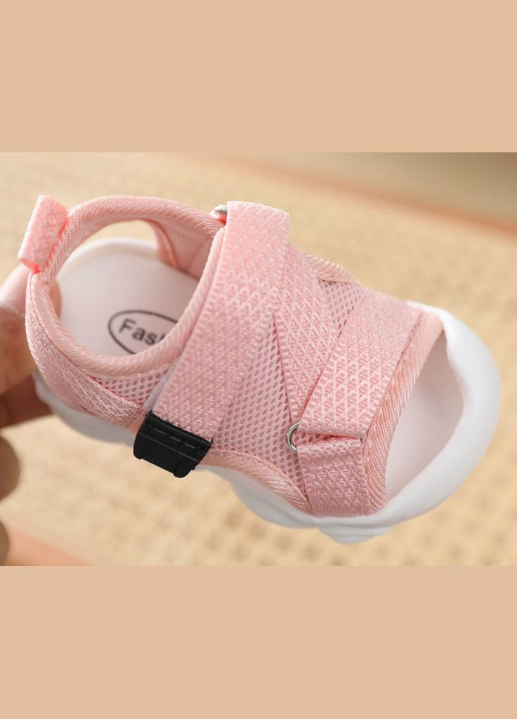 Розовые праздничные, коктейльные, спортивные, классические, домашние, пляжные, карнавальные, повседневные, вечерние детские сандалии босоножки для девочки BabyStyle на липучке
