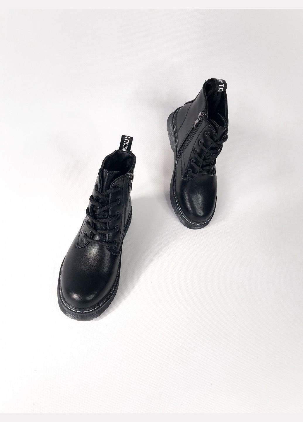 Черные демисезонные ботинки 29 г 17,5 см черный артикул д333 Bessky