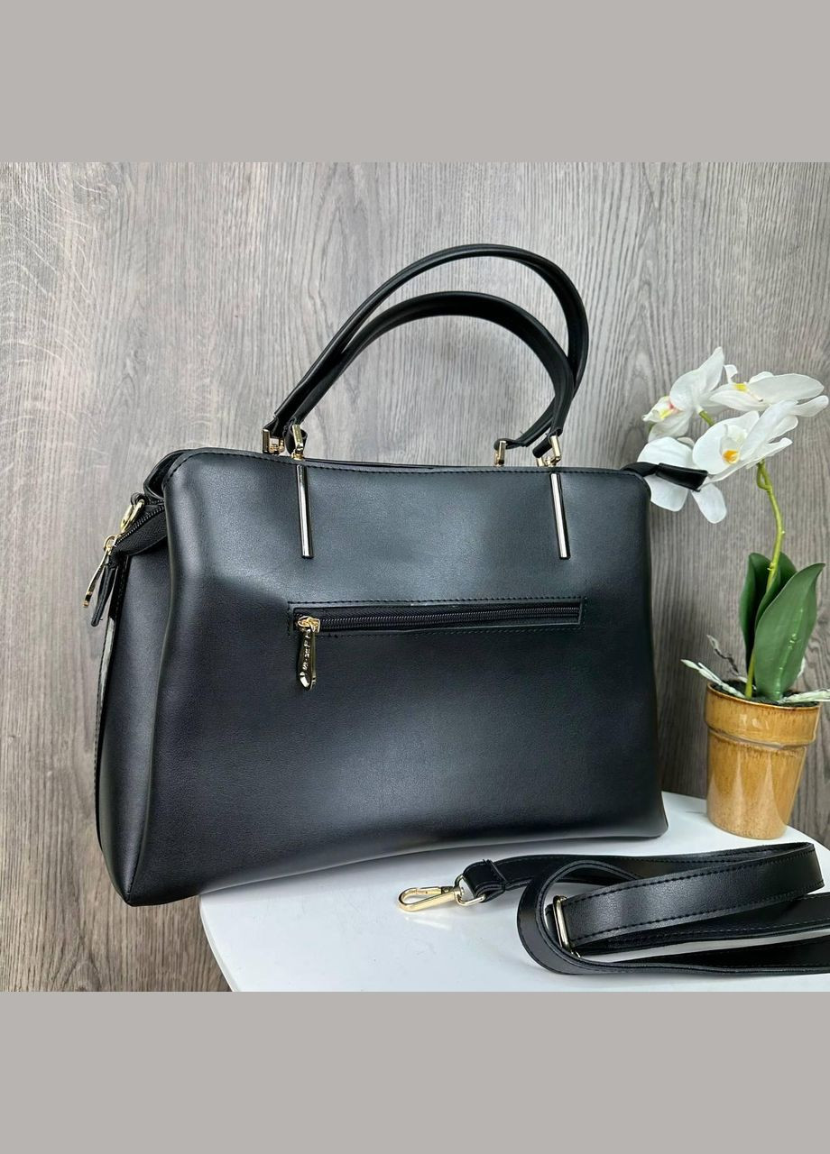 Женская сумка с тиснением кожа крокодила черная рептилия No Brand (334730749)