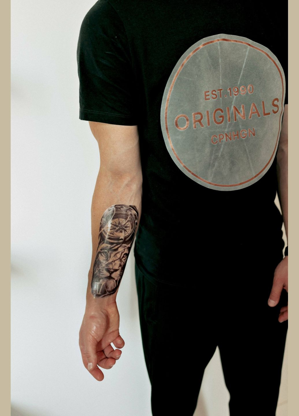 Временная водостойкая тату "Лев с компасом" Tattooshka (314963930)