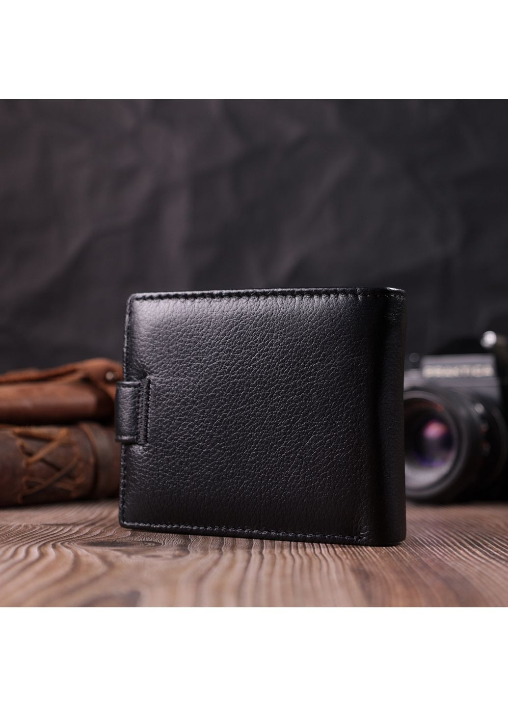 Чоловічий шкіряний гаманець 11х9,3х1,5 см st leather (288047083)