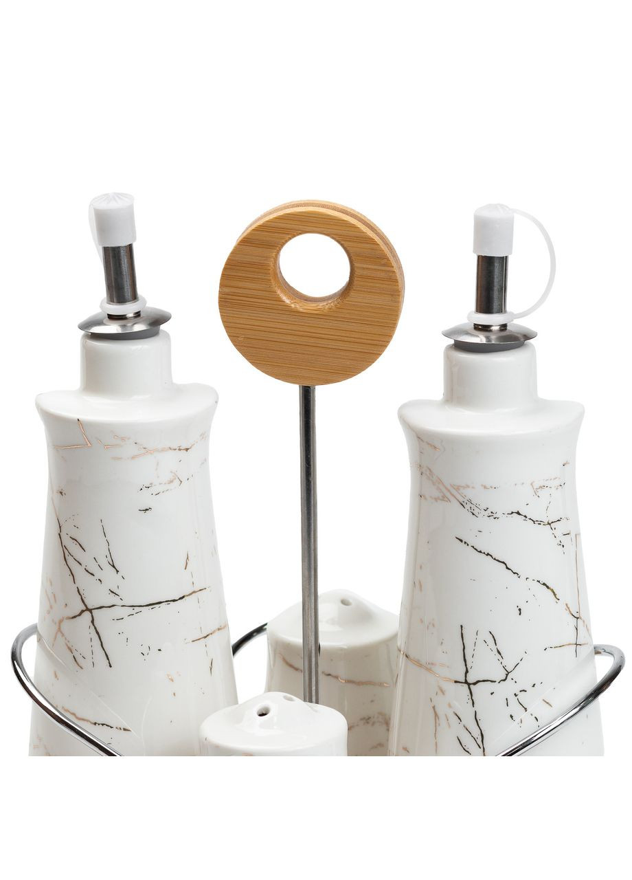 Набір для спецій 4 предмети на бамбуковій підставці HP1219 Jooki (358706085)