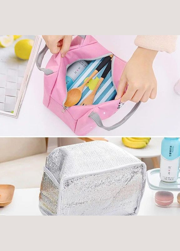 Сумка детская с термо функциейлисичка 3 л Ланч Бокс Детский серый No Brand (308983330)