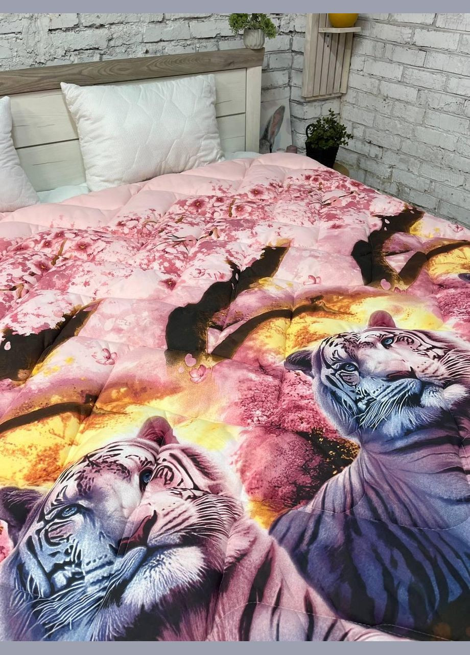 Ковдра літня стьобана з натуральним наповнювачем мікрофібра Євро (П4К-lito-kovdra-001/22-02) No Brand (316230758)