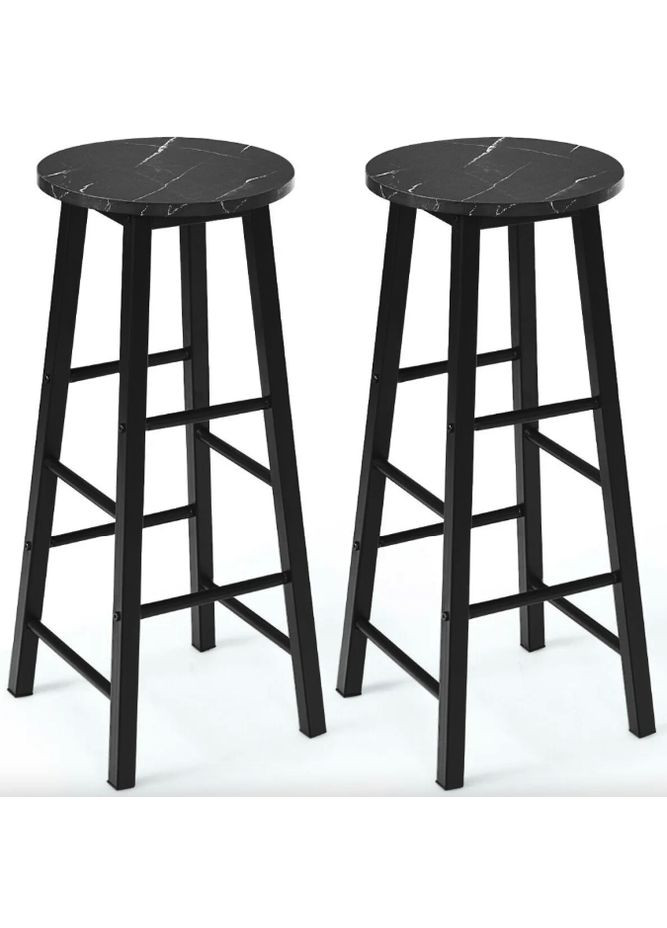 Комплект барних стільців Eugad з підставкою для ніг Costway (361952886)