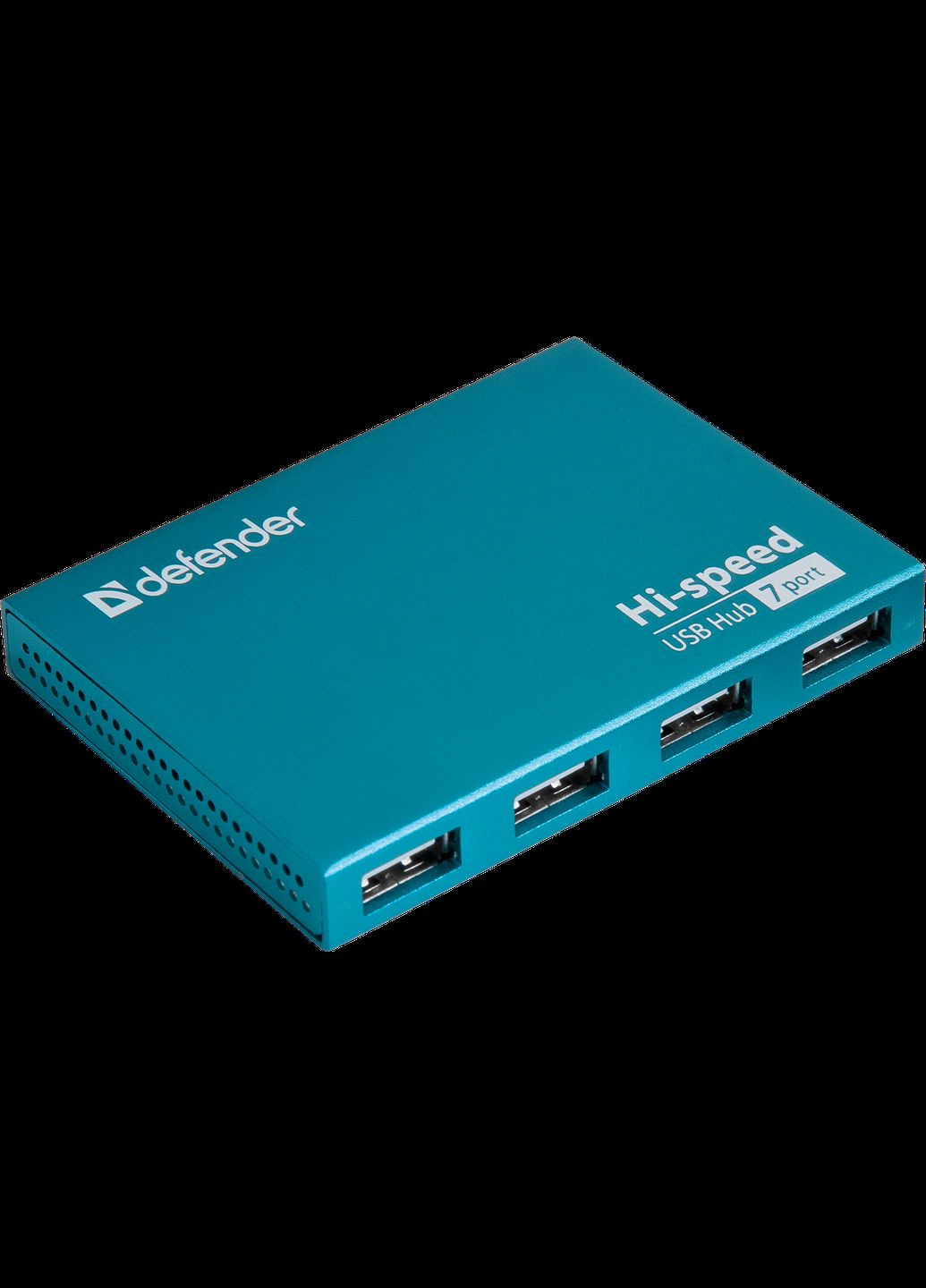 USB-хаб Septima Slim+Adapterб 7xUSB 2.0 220V (83505) (6054147) Defender (315435926)