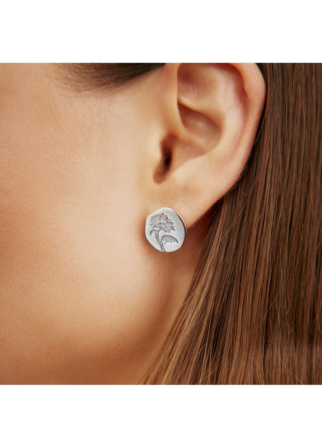 Сережки Квітка сонця Minimal (338795013)