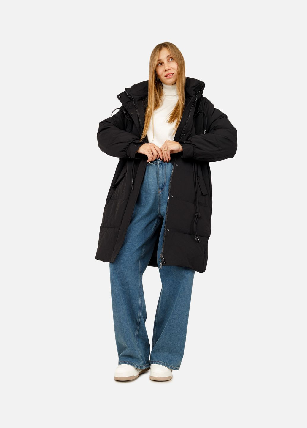 Чорна зимня жіноча куртка колір чорний cb-00256271 Towmy