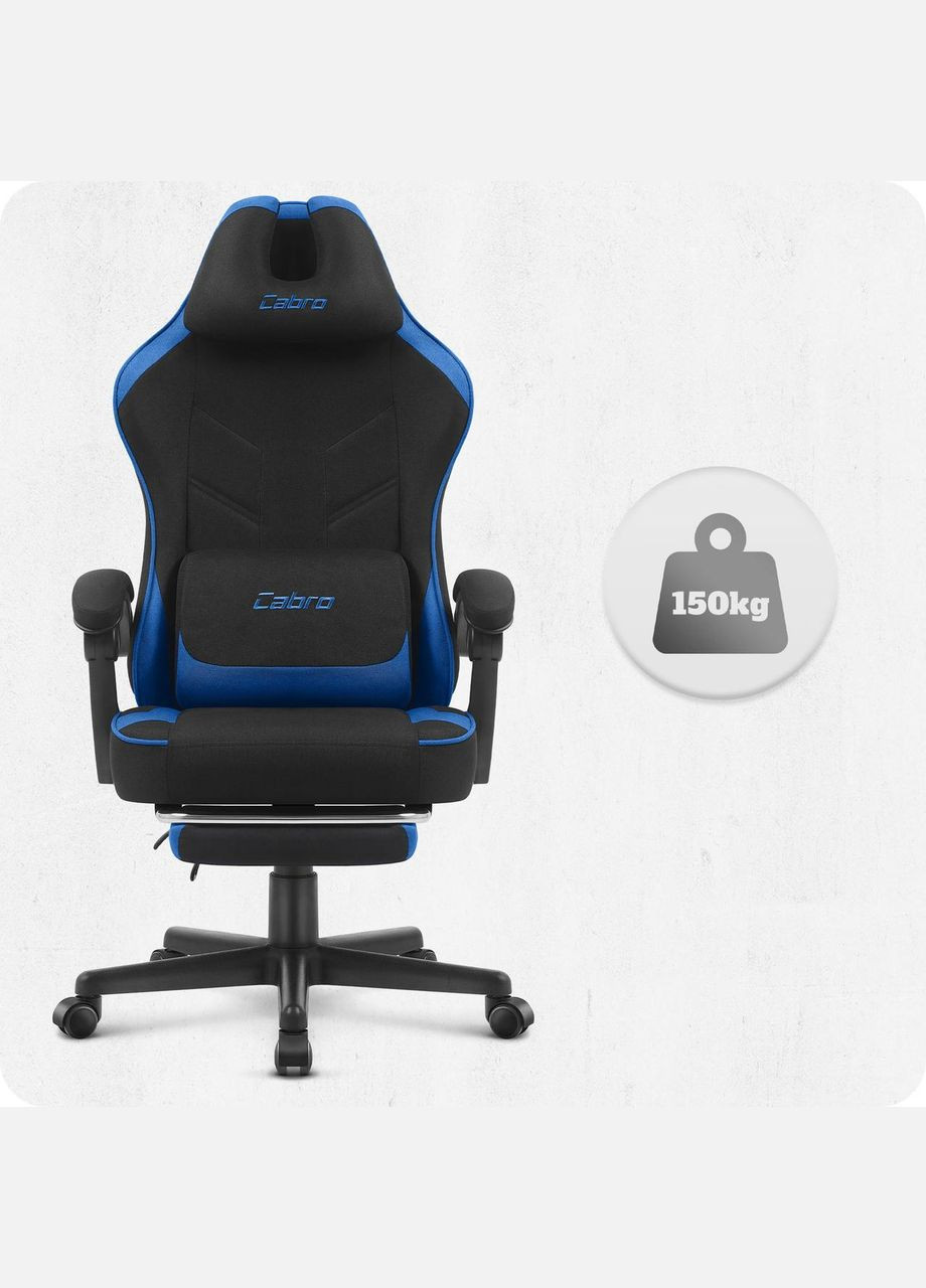 Крісло C504 Black-Blue тканина No Brand (347311577)