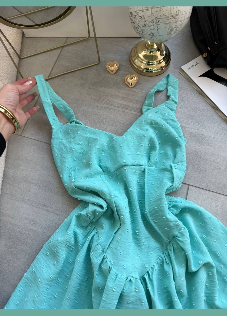 М'ятна повсякденний, кежуал, коктейльна, вечірня жіноча сукня-комбінезон FINO Mode