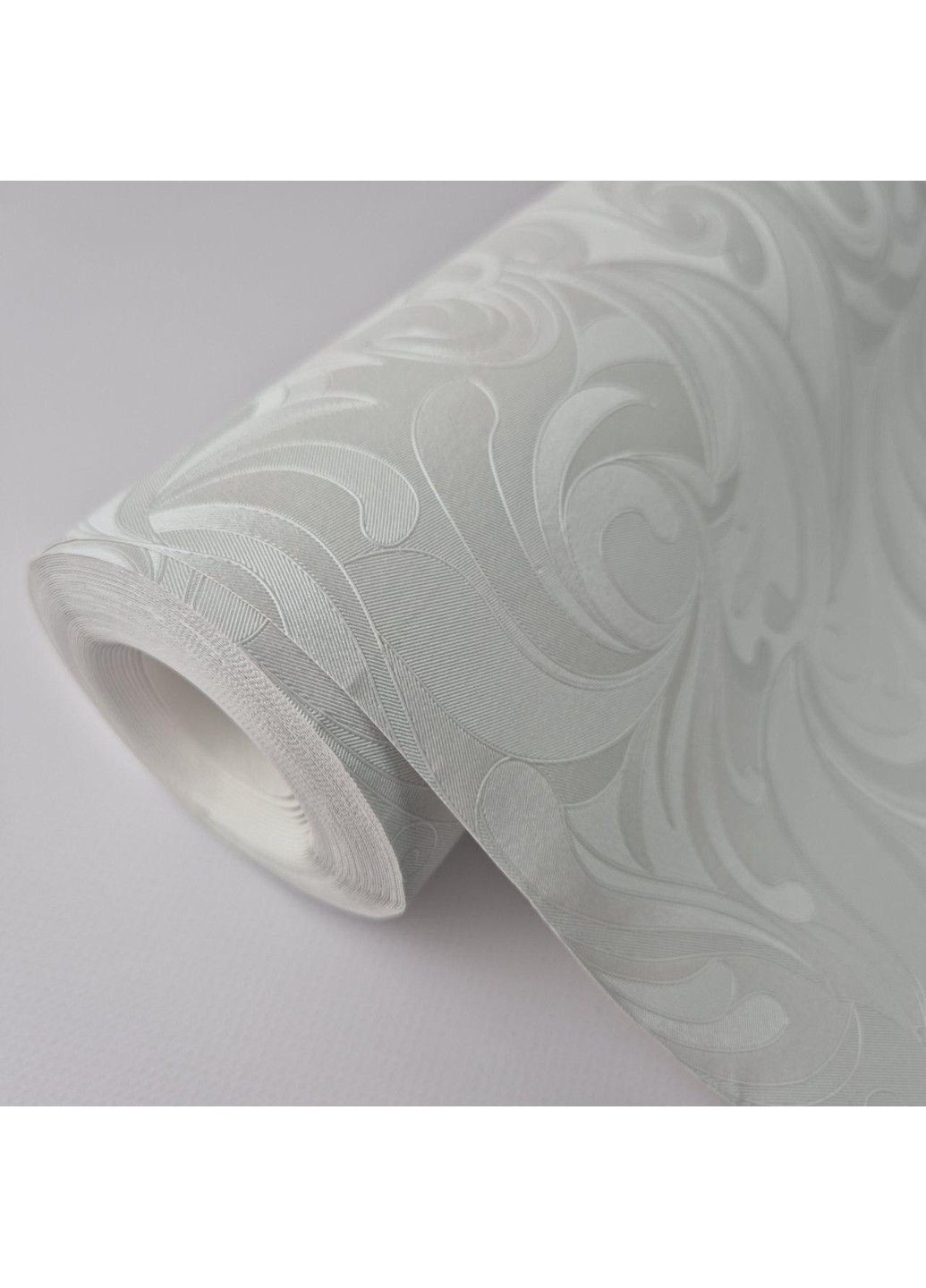 Виниловые обои 1.06 × 10.05 м 520512, белые с рельефным рисунком для гостиной, спальни, кабинета Sintra (361205079)
