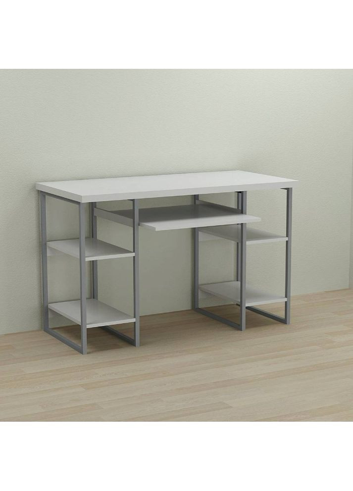 Письмовий стіл Тім 76x140x70 сірий ДСП Біле 32мм (FRD-101902) Ferrum-decor (362267703)