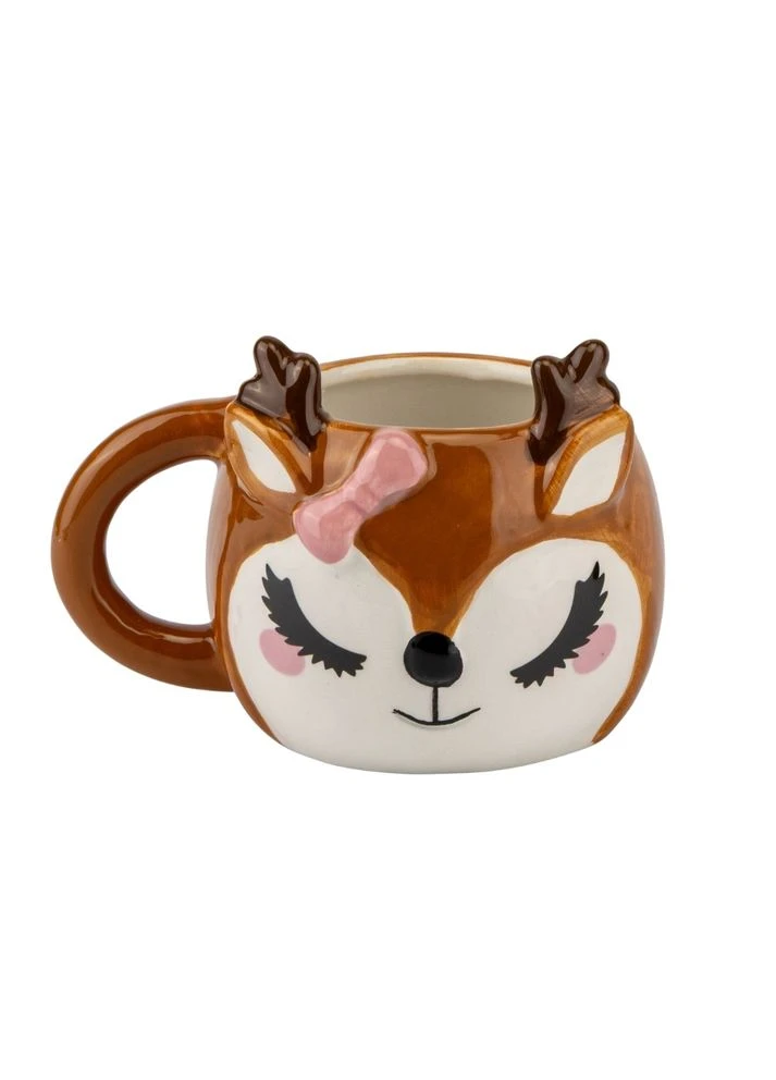 Кухоль керамічний Оленя 280 мл 13х11 см 4008-007 No Brand (398967641)