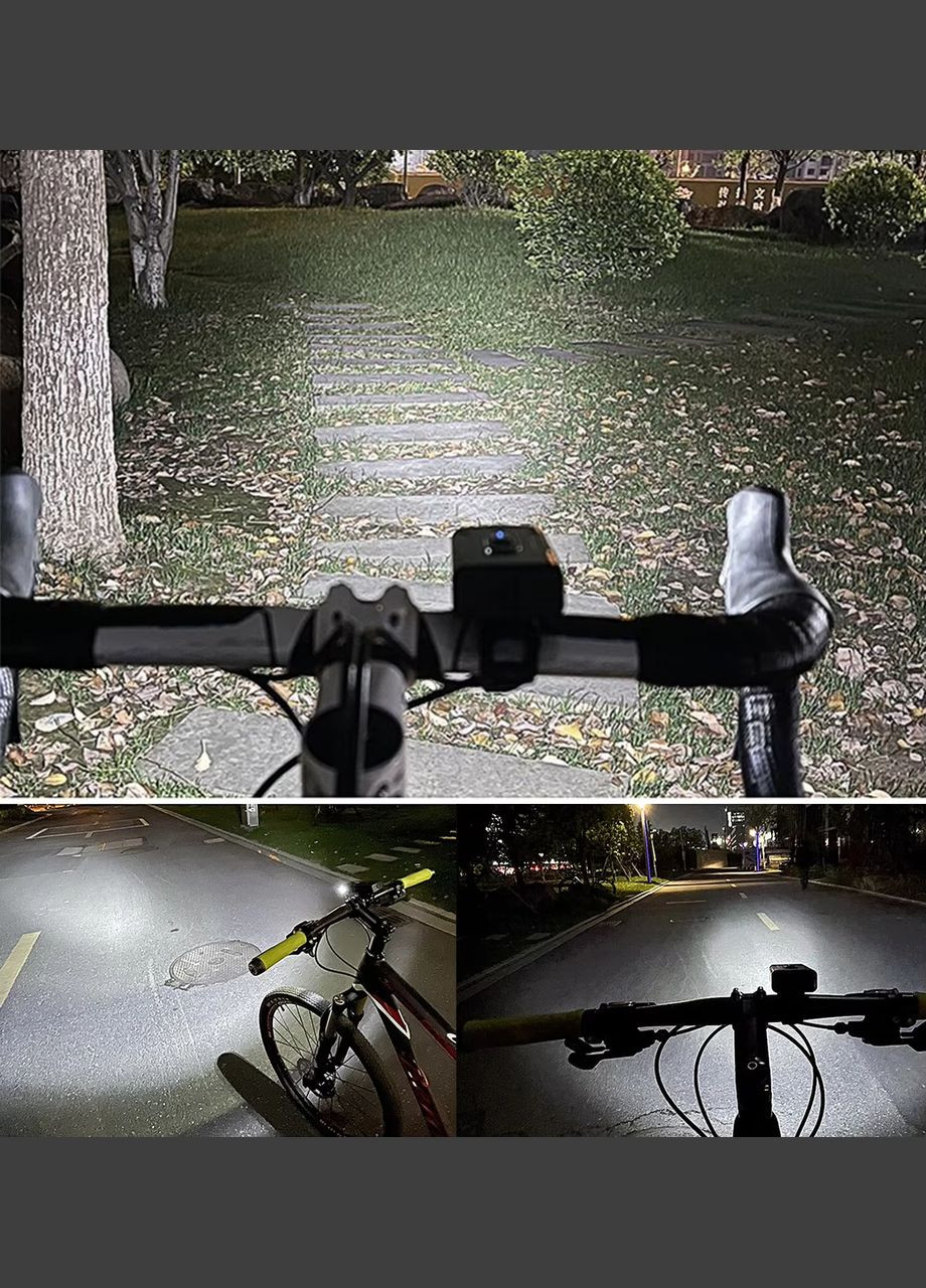 Велосипедный передний LED фонарь фара на аккумуляторе No Brand (369623696)